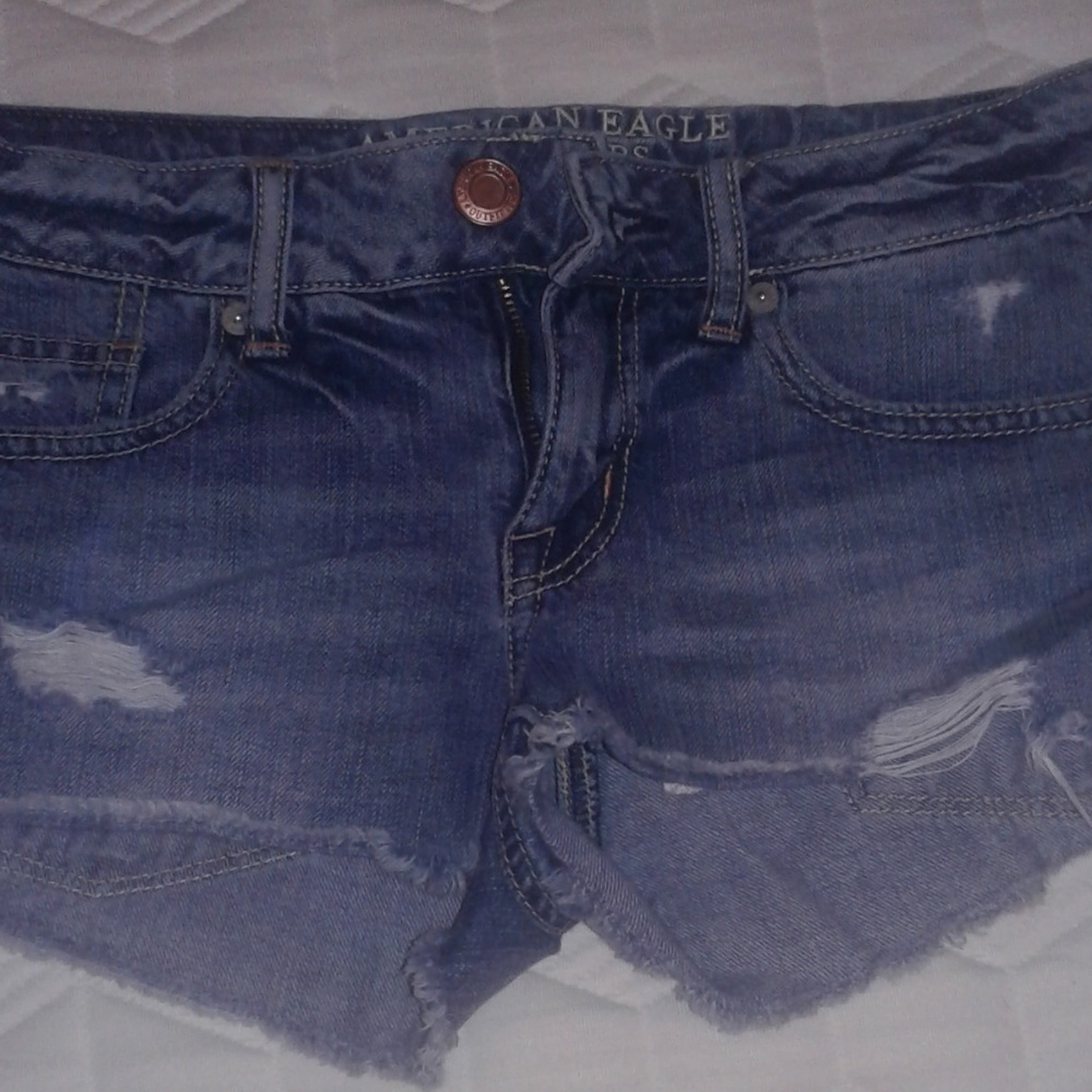American Eagle denim short shorts